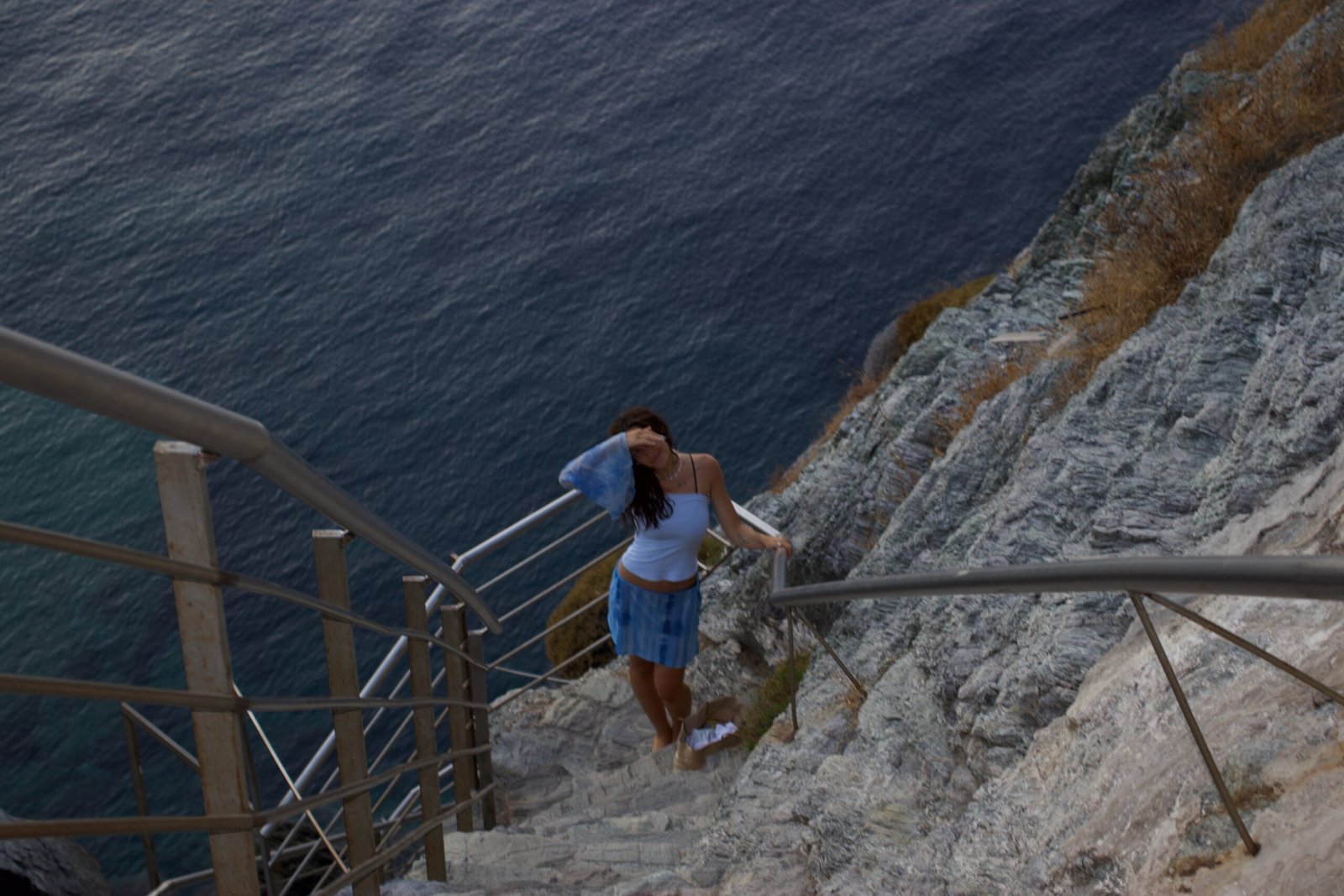 Cosa vedere a Skopelos: scalinata di Agios Ioannis
