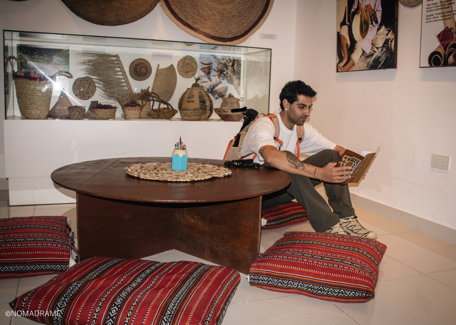 Alessandro nel Bait Al Zubair Museum di Muscat