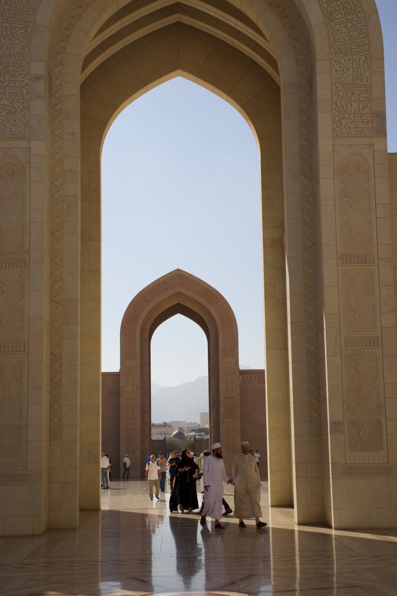 Interno della Grande Moschea Sultan Qaboos