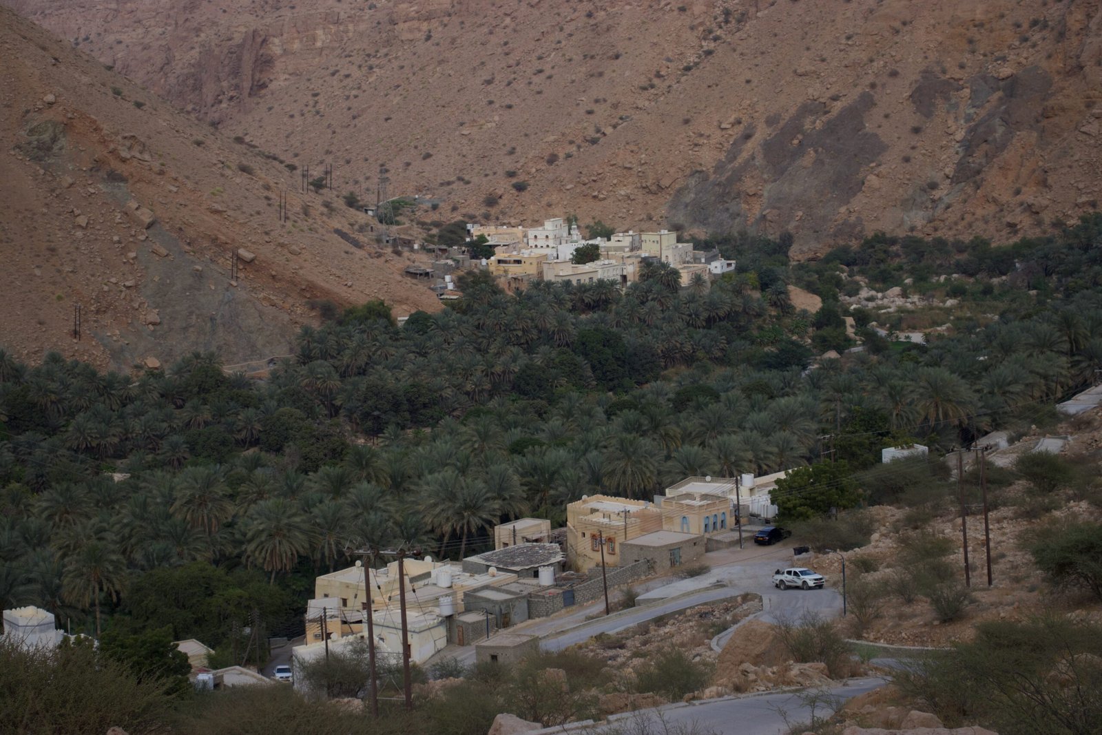 Case tradizionali nei villaggi dell'Oman Case tradizionali omanite integrate nel paesaggio montano