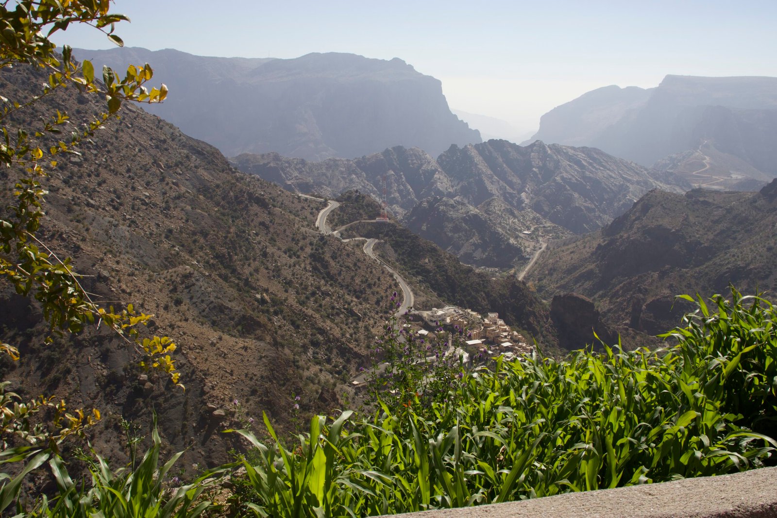 Punto panoramico lungo il Three Villages Walk a Jabal Akhdar